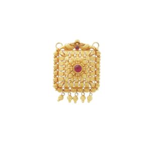 Temple 22carat gold pendant