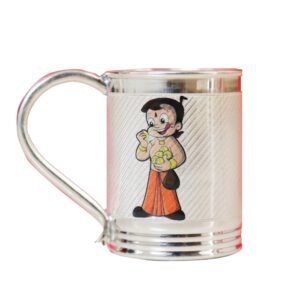 Silver chota bheem kids tumbler