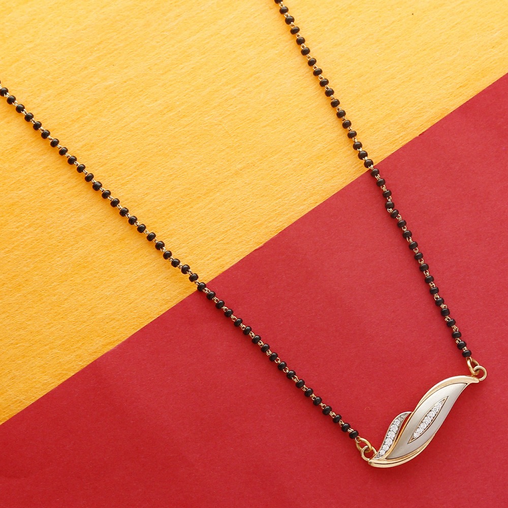 Stylish Gold 18kt Mangalsutra Design For Women