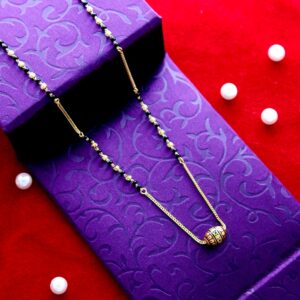 Ornate gold 22carat short mangalsutra