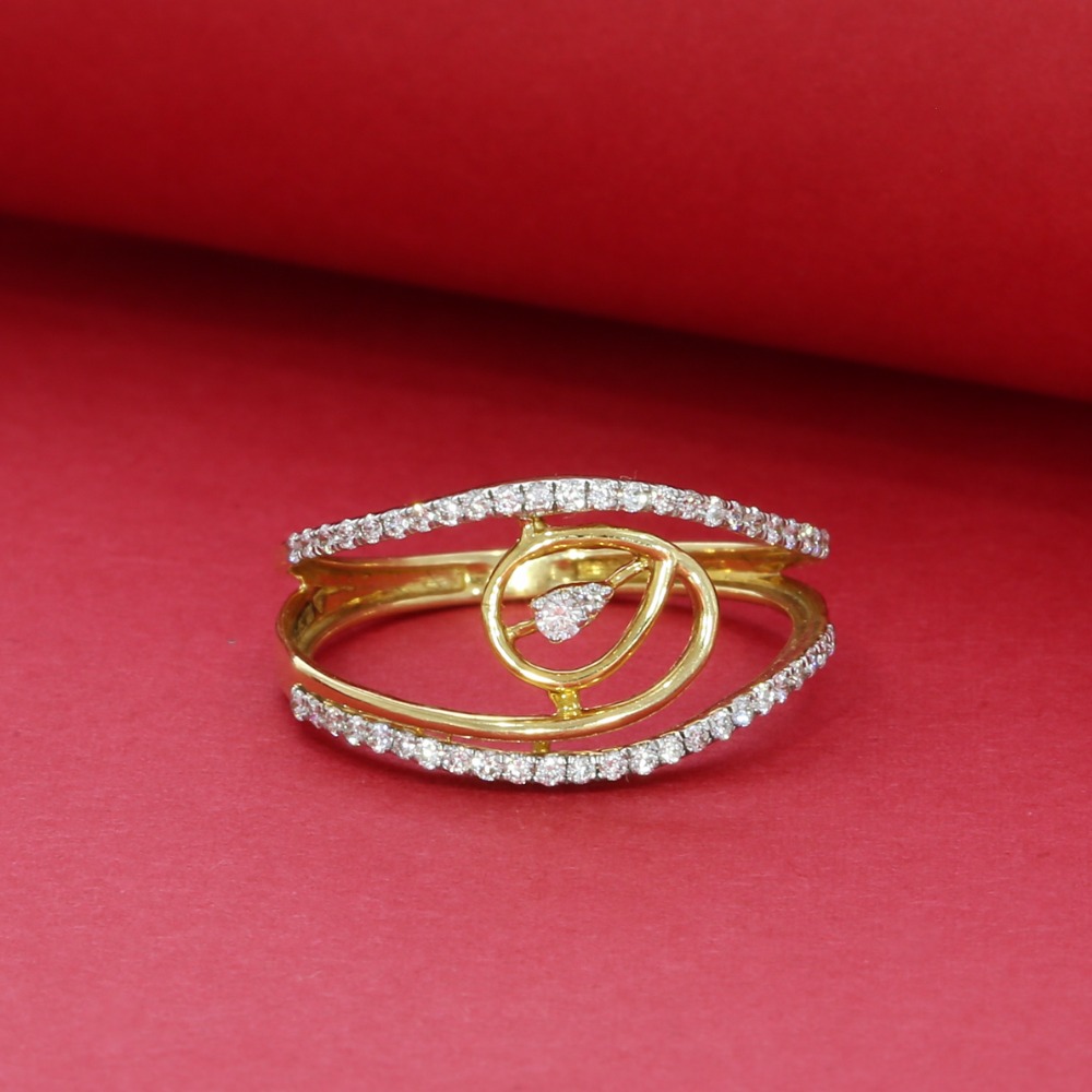 18kt Rose Gold Stunning Designer Diamond Rings