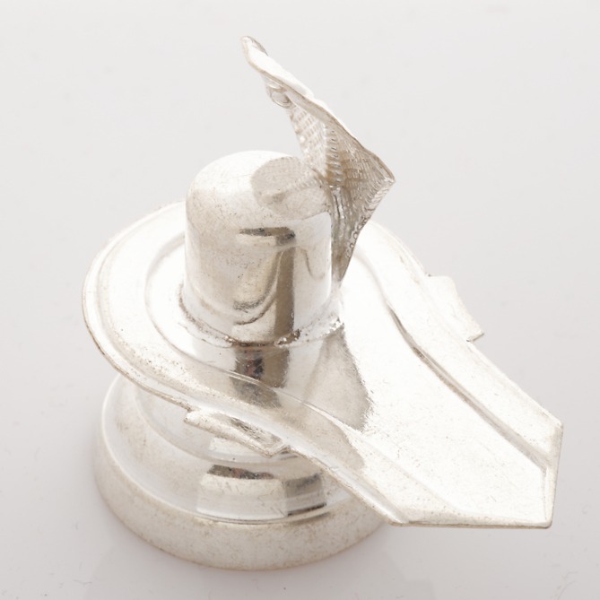 Silver Shiva Lingam Idol - Image 4