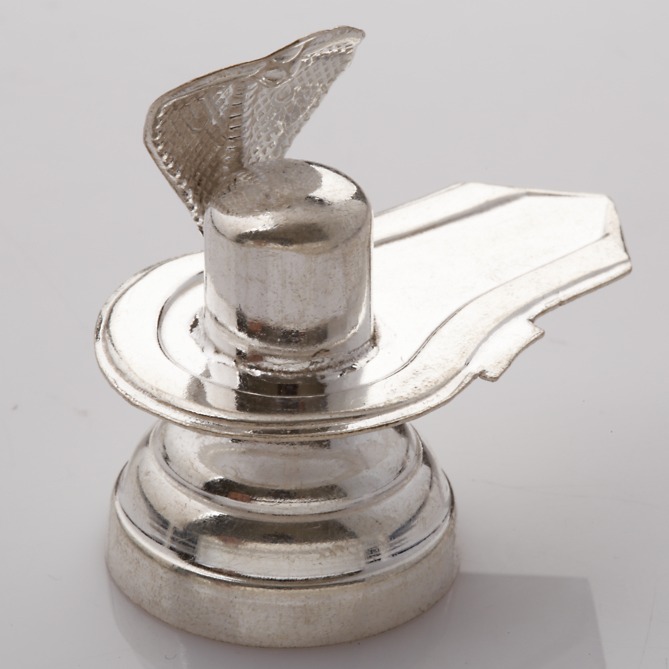 Silver Shiva Lingam Idol - Image 3