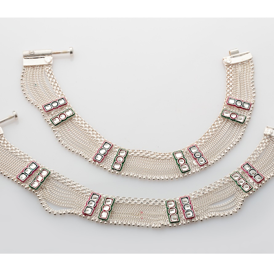 Traditional Silver Anklets
