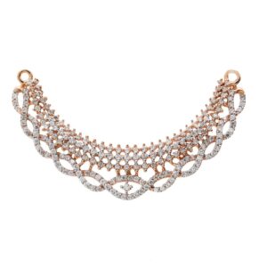 Gorgeous rose gold mangalsutra pendant