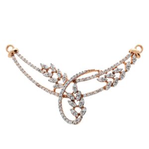 Elegant rose gold mangalsutra pendant