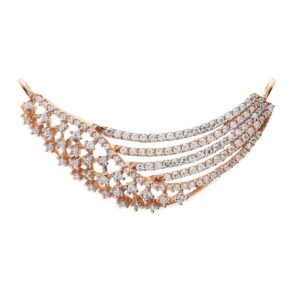 The 18kt rose gold pendant