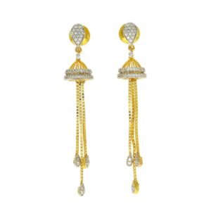 Shimmering gold earrings