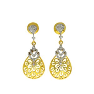 18k gold drop earrings
