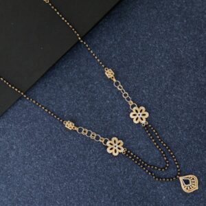 Enchanting Rose Gold 18kt Mangalsutra