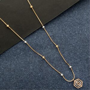 Minimal rose gold chain