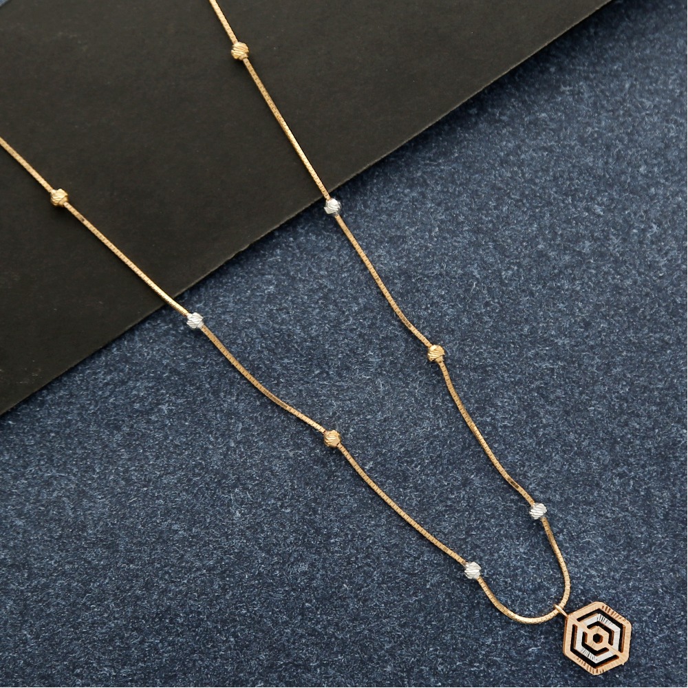 Minimal rose gold chain