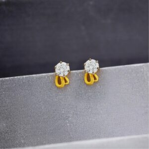 Dazzling gold studs