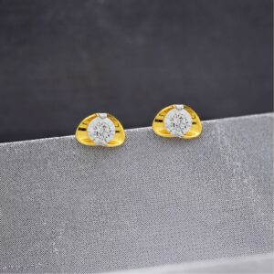 18karat Gold Stud Earrings For Girls