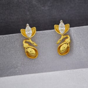 The Floral Gold Earring Studs