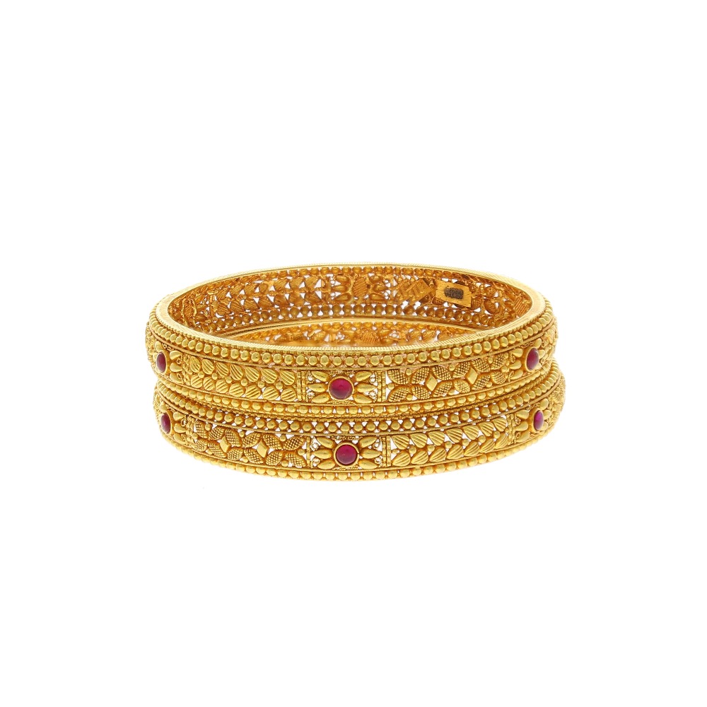 Delightful 22k Temple Gold Bangle
