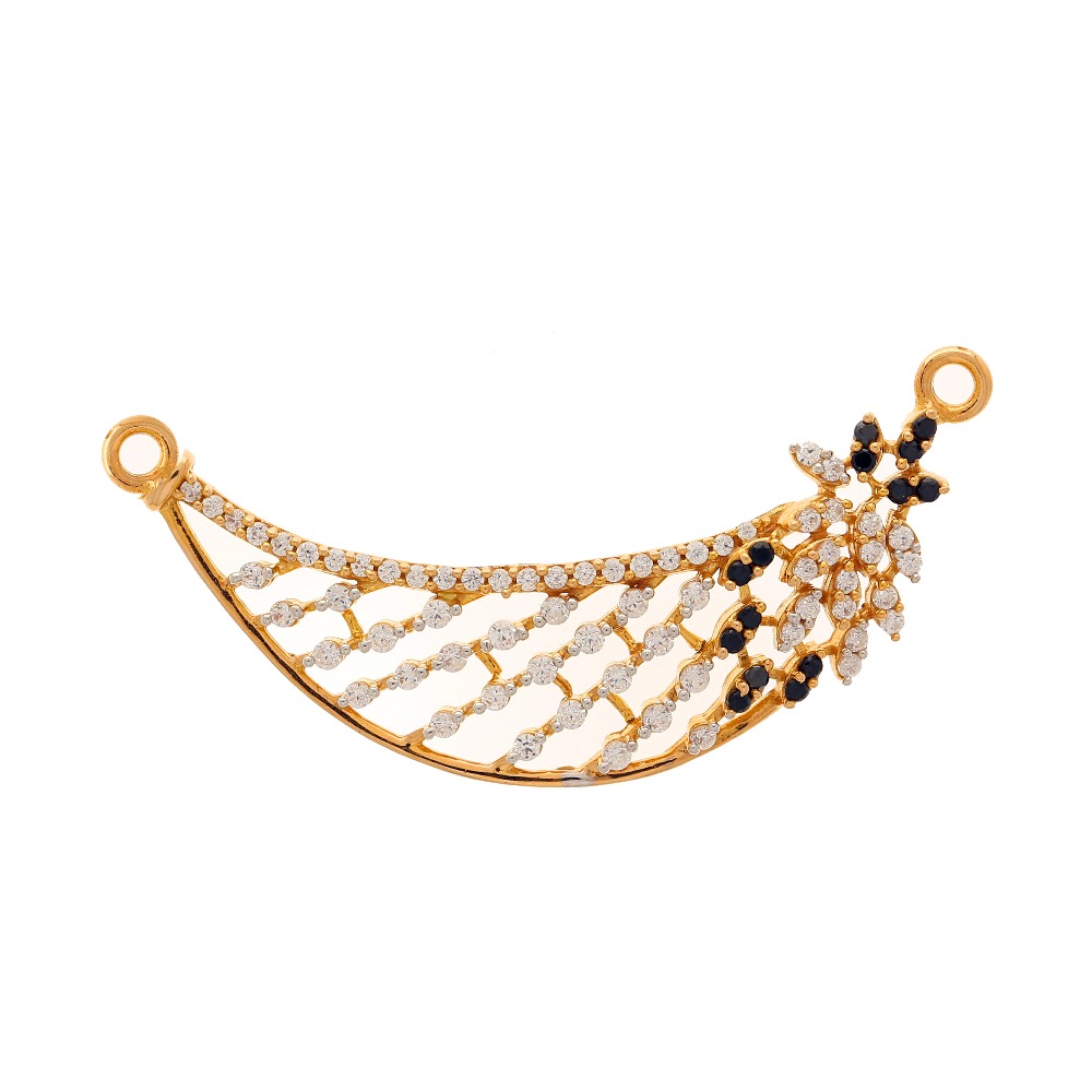 Latticed patterned tanmaiya mangalsutra pendant