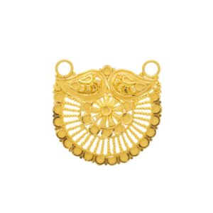Captivating 22k gold pendant for mangalsutra