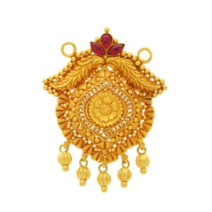 22karat gold temple pendant