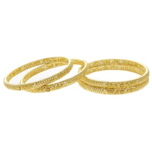 Exotic gold bangle design
