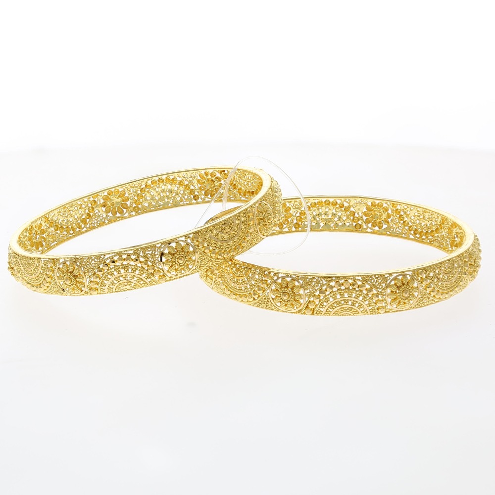 22kt filigree gold bangles