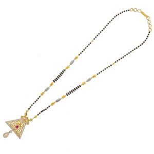 The stylish mangalsutra design in 22k