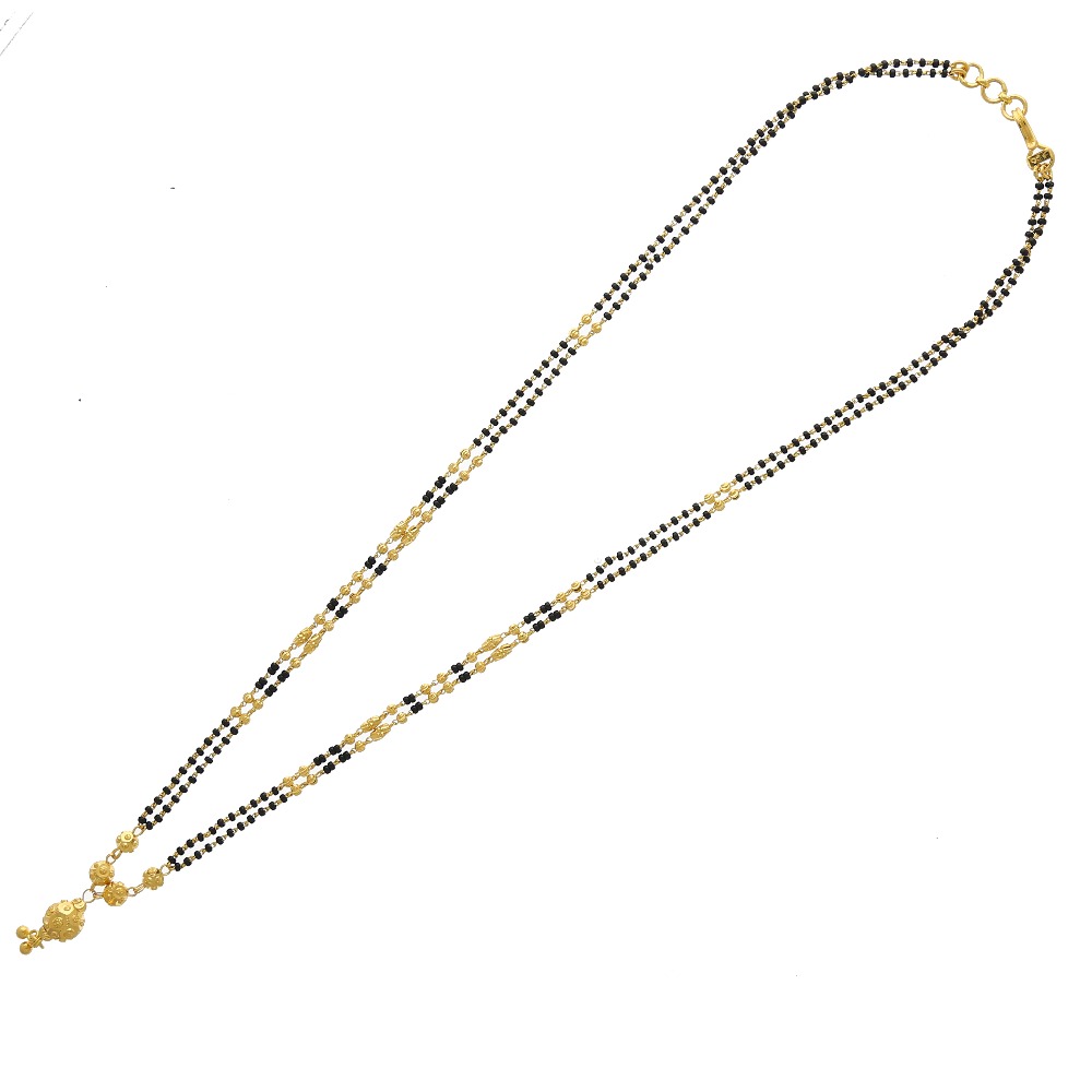 The black beaded 22 karat gold mangalsutra
