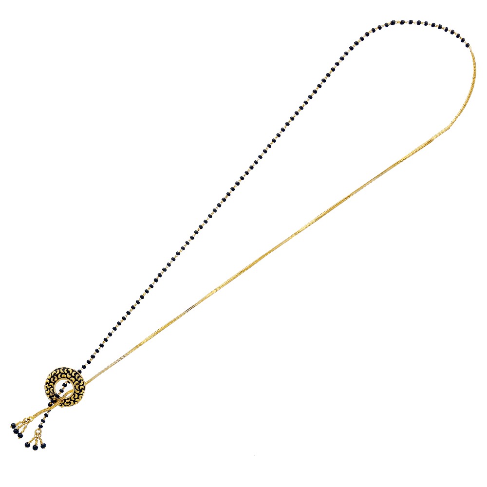 Timeless chain pattern gold mangalsutra