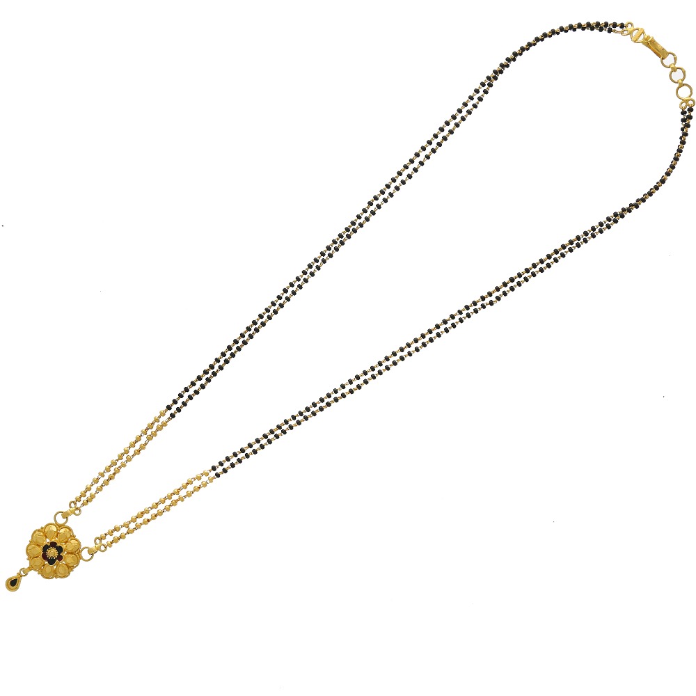 The enamel patterned mangalsutra