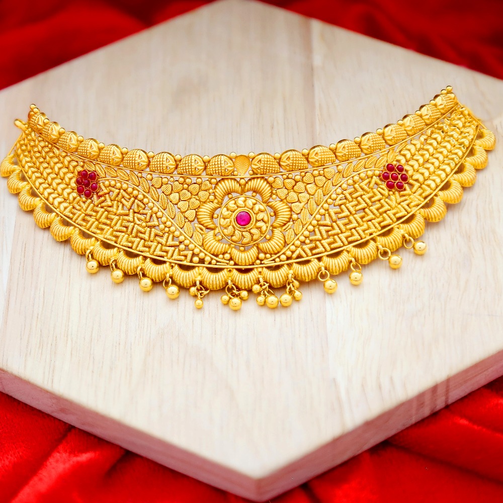 Dazzling 22kt filigree choker