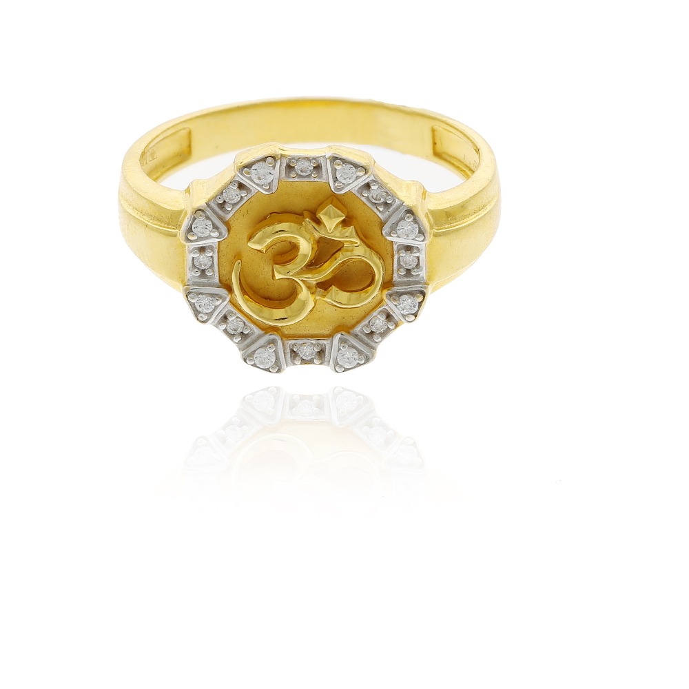 The spiritual gold om ring