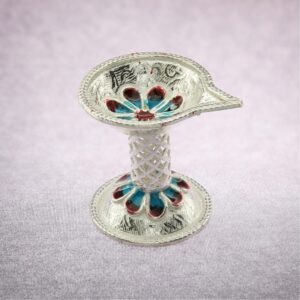 Small silver deepam designs
