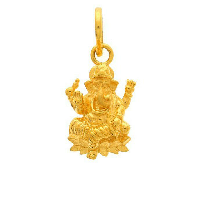 Lotus ganesha pendant