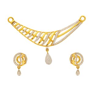 Designer tanmaniya mangalsutra pendant set