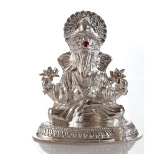 Silver ganesha idol