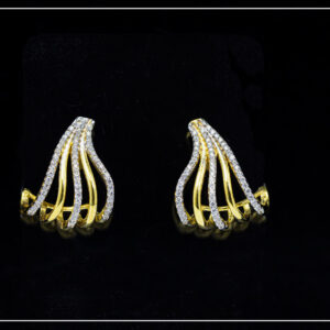 18K Yellow Gold Stunning Hallmarked Earrings