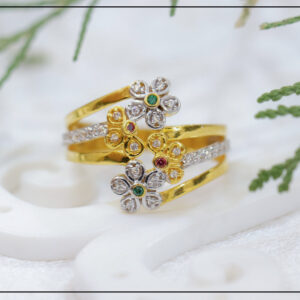 22K Classy Floral Hallmarked Ring