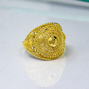 22K Yellow Gold Traditional Hallmarked Ladies Ring