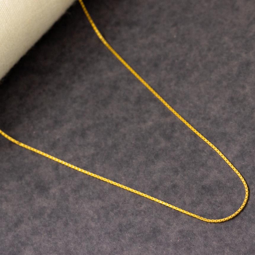 22K Yellow Gold Hallmarked Machine Chain