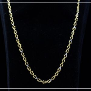 22K 2Tone Piece Hallmarked Chain