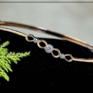 18K RoseGold Hallmarked Kada Bracelet