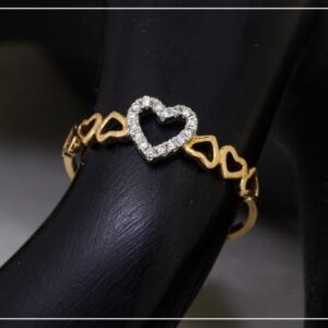 18K Rose Gold Seven Hearts Diamond Ring