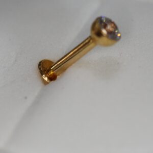 Single stone zircon nosepin