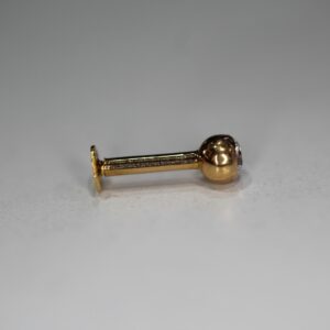 Single stone zircon nosepin