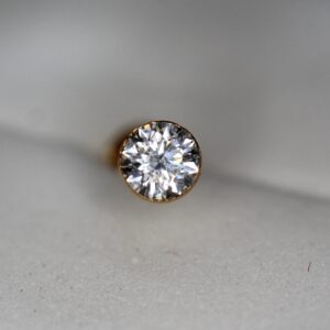 Single stone zircon nosepin