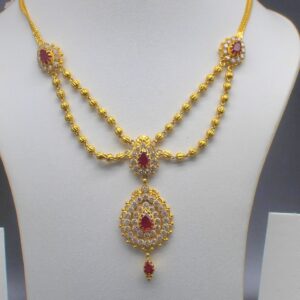 22kt Gold With Stone necklace