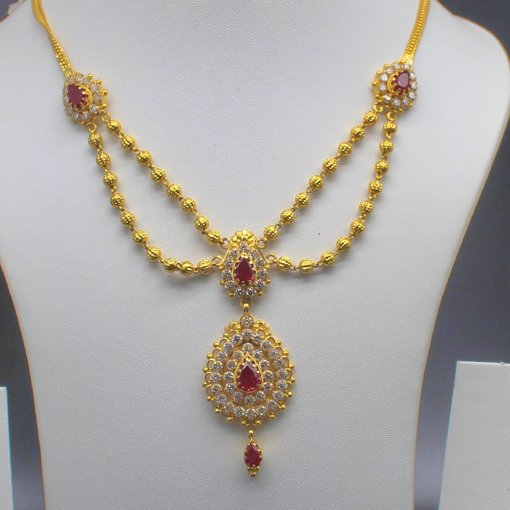 22kt Gold With Stone necklace