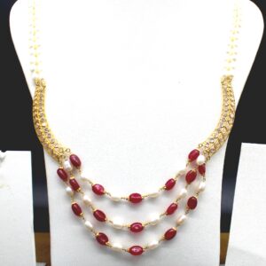 916 gold fancy 3 layer mala