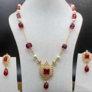 22kt rad stone necklace
