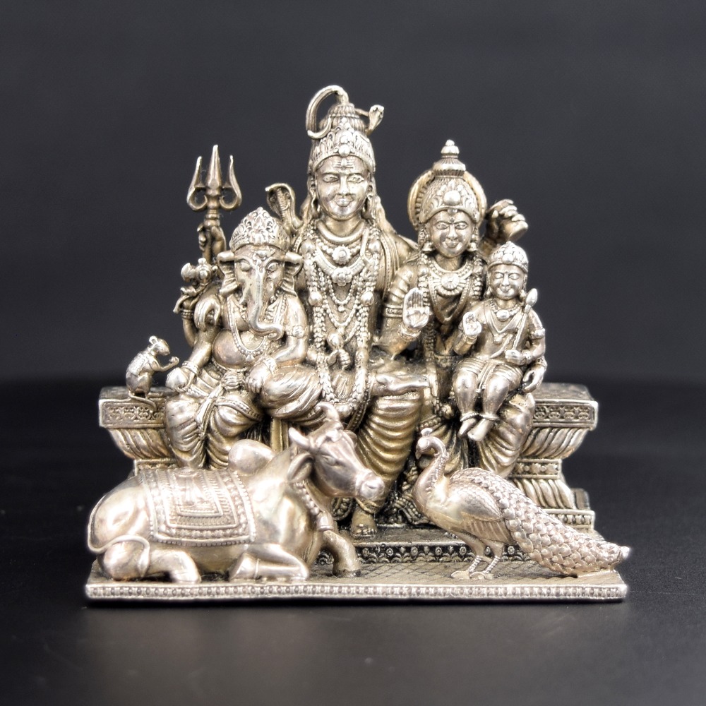 925 Silver Shivji Parivar Idol